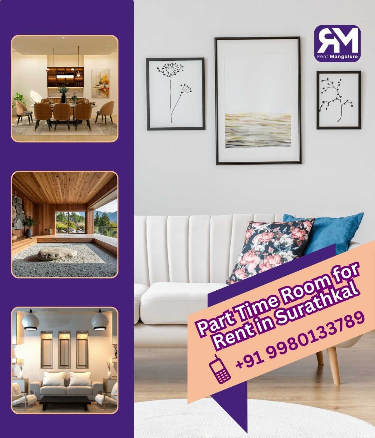 Affordable Part Time Room for Rent in Surathkal by Rent Mangalore Part Time Room for Rent in Surathkal